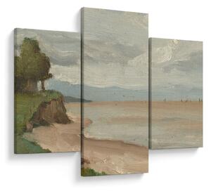 Obraz - Jean-Baptiste-Camille Corot, Beach Near Etretat, reprodukcia (90x60 cm)