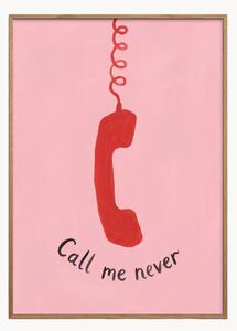 Nástenná dekorácia v ráme Call Me Never