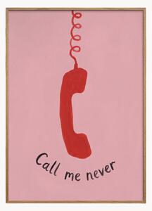 Nástenná dekorácia v ráme Call Me Never