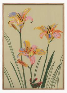 Nástenná dekorácia v ráme Lilies
