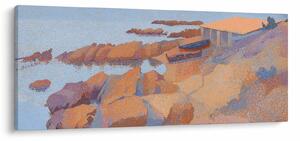 Obraz - Henri Edmond Cross, Calanque des Antibois, reprodukcia (120x50 cm)