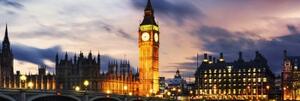 Obraz nočný Big Ben v Londýne - 120x40