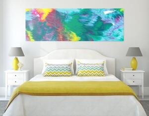 Obraz abstrakcia v pastelových farbách - 120x40