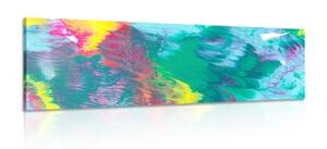 Obraz abstrakcia v pastelových farbách - 135x45