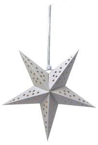 Biela závesná vianočná papierová hviezda S - 30*10*30 cm - Clayre & Eef