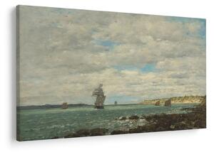 Obraz - Eugène Boudin, Coast of Brittany, reprodukcia (90x60 cm)