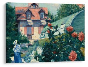 Obraz - Gustave Caillebotte, Dahlias, Garden at Petit Gennevilliers, reprodukcia (70x50 cm)