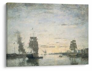 Obraz - Eugène Boudin, Entrance to the Harbor, Le Havre, reprodukcia (70x50 cm)