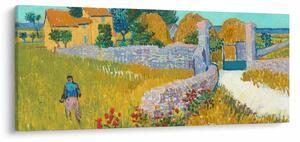 Obraz - Vincent van Gogh, Farmhouse in Provence, reprodukcia (120x50 cm)