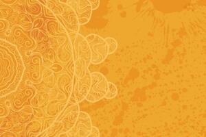 Obraz oranžová arabeska na abstraktnom pozadí - 60x40