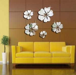 Samolepka na stenu kvety fi: 24 cm, 18 cm, 14 cm, 12 cm, 10 cm. Farba GOLD 3 mm I SENTOP SV011102G
