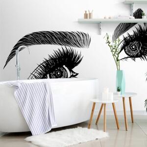 Samolepiaca tapeta minimalistické ženské oči - 300x200