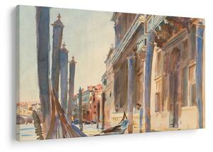 Obraz - John Singer Sargent, Gondola Moorings on the Grand Canal, reprodukcia (90x60 cm)