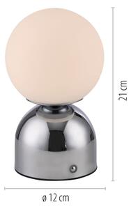 Schöner Wohnen 19218-17 - LED stmievateľná stolná lampa RUDI LED/1,2W/5V lesklý chróm