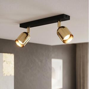 LED bodové svietidlo TOP 2xGU10/10W/230V čierna/zlatá
