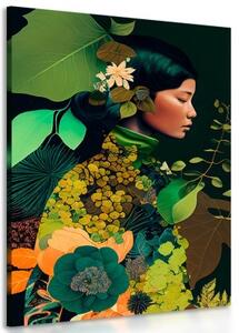 Obraz žena v náručí prírody - 40x60