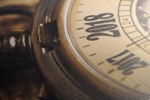 Obraz vintage vreckové hodinky - 60x40