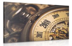 Obraz vintage vreckové hodinky - 120x80