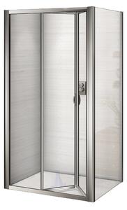 WellMall WRITE COMBI 80x80 Sprchovací kút so zalamovacími dverami 8595703826962