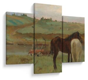 Obraz - Edgar Degas, Horses in a Meadow, reprodukcia (90x60 cm)