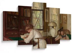 Obraz - Edmund Tarbell, Josephine and Mercie, reprodukcia (150x105 cm)