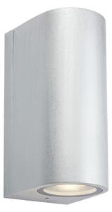 Markslöjd 109112 - LED stmievateľné vonkajšie nástenné svietidlo ALOR 2xLED/4,9W/230V IP65 strieborné