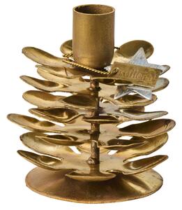 Kovový svietnik Gold Cone Gloria