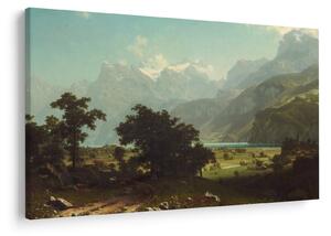 Obraz - Albert Bierstadt, Lake Lucerne, reprodukcia (90x60 cm)
