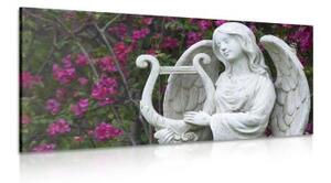 Obraz anjel hrajúci na harfe - 100x50