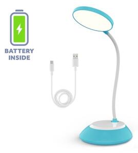 LED Stmievateľná nabíjacia stolná lampa VISUA LED/5W/5V 3000-5000K 1200 mAh modrá