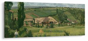 Obraz - Camille Pissarro, Landscape at Les Pâtis, Pontoise, reprodukcia (120x50 cm)