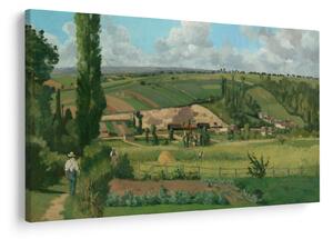 Obraz - Camille Pissarro, Landscape at Les Pâtis, Pontoise, reprodukcia (90x60 cm)