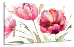 Obraz nádherné tulipány v zaujímavom prevedení - 120x80
