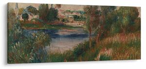 Obraz - Auguste Renoir, Landscape at Vetheuil, reprodukcia (120x50 cm)