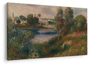 Obraz - Auguste Renoir, Landscape at Vetheuil, reprodukcia (90x60 cm)