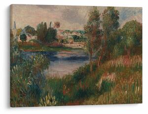 Obraz - Auguste Renoir, Landscape at Vetheuil, reprodukcia (70x50 cm)