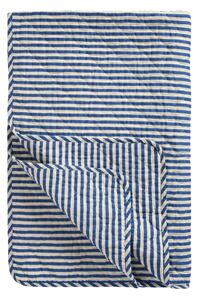 Prešívaný prehoz Stripes OffWhite/Blue 130 x 180 cm
