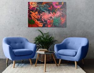Obraz abstraktné kvetiny - 60x40