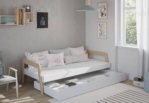 MUZZA Detská posteľ reicca s úložným priestorom 90 x 200 cm biela
