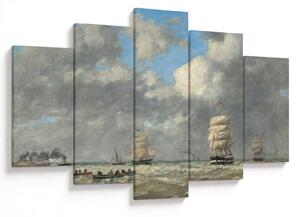 Obraz - Eugène Boudin, Le Havre, reprodukcia (150x105 cm)