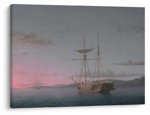 Obraz - Fitz Henry Lane, Lumber Schooners at Evening on Penobscot Bay, reprodukcia (70x50 cm)