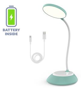 LED Stmievateľná nabíjacia stolná lampa VISUA LED/5W/5V 3000-5000K tyrkysová