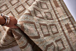 Diamond Carpets koberce Ručne viazaný kusový koberec Guggenheim DESP P81 Brown Natural - 300x400 cm