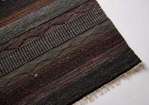 Diamond Carpets koberce Ručne viazaný kusový koberec Black Melange DE 2006 Multi Colour - 140x200 cm
