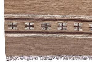 Diamond Carpets koberce Ručne viazaný kusový koberec Ginger DESP P83 Brown Cream - 80x150 cm