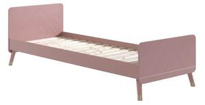 MUZZA Dětská postel Billie 90 x 200 cm růžová