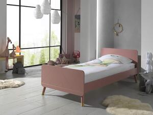 MUZZA Dětská postel Billie 90 x 200 cm růžová