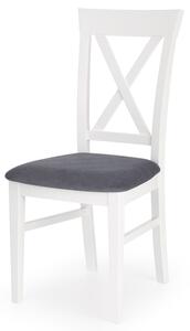 Jedálenská stolička BIRGOMU biela/sivá