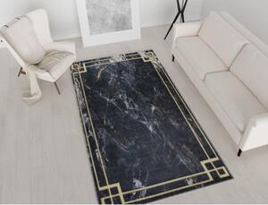 Tmavosivý prateľný koberec 80x50 cm - Vitaus