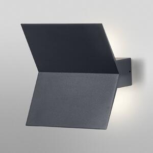 OSRAM LED vonkajšie nástenné svietidlo ENDURA STYLE BAT, tmavošedé IP44, Hliník / sivá / zinok, Hliník, Moderný